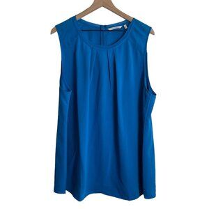 Soft Surroundings Sleeveless Blouse – Size 2X Blue